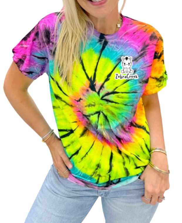 tie dye shirt cartoon