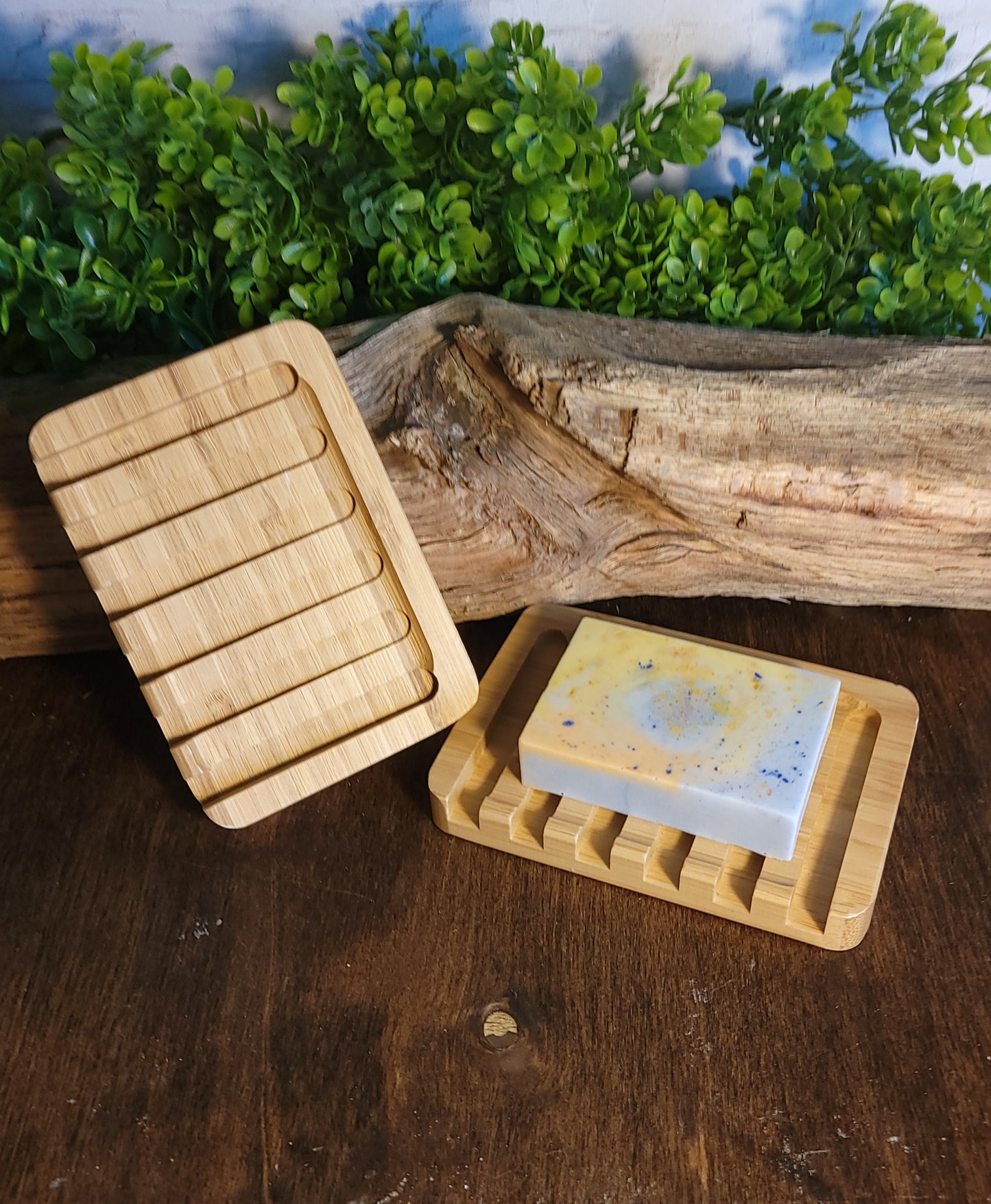 Bamboo Soap Waterfall Dish